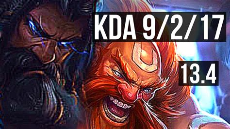 UDYR Vs GRAGAS JNG Rank 4 Udyr 9 2 17 Dominating TR Grandmaster