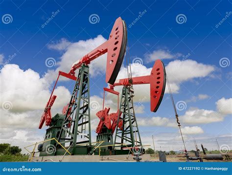 Oil Pump Jacks Stock Photo Image Of Machine Natural 47227192