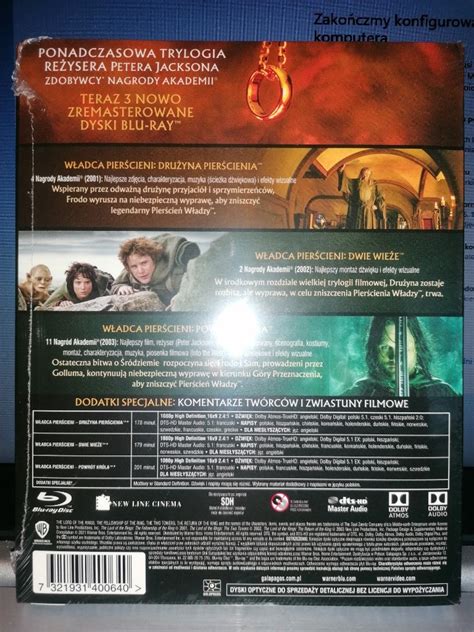 Blu Ray Bd Władca Pierścieni Trylogia Remaster New Wyszków Kup