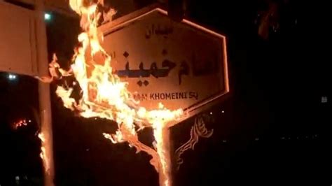 Social Media Videos Show Home Of Late Iranian Leader Ayatollah Ruhollah Khomeini On Fire In