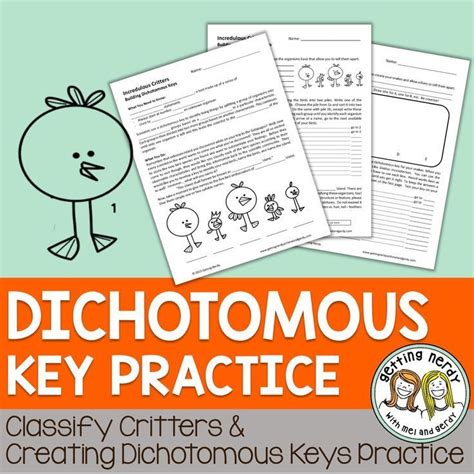 Students Design Creatures And Practice Using Dichotomous Keys By