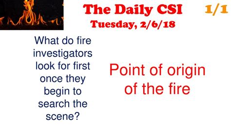 Discussion And Textbook Assignment Searching The Fire Scene Ppt