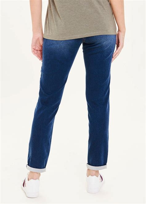 Jolie Dark Wash Relaxed Skinny Jeans Long Length Matalan