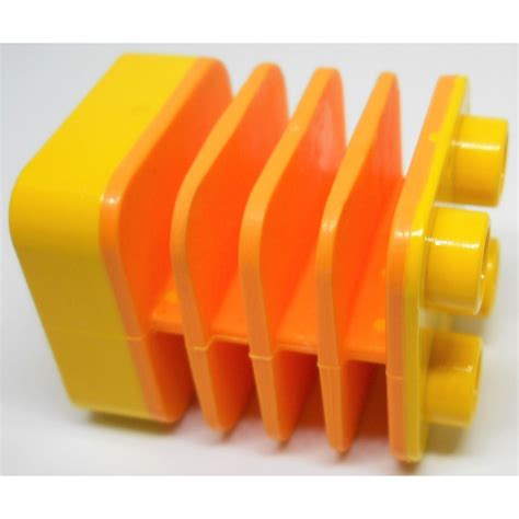 Lego Yellow Duplo Brick X X With Medium Orange Flex Brick Owl