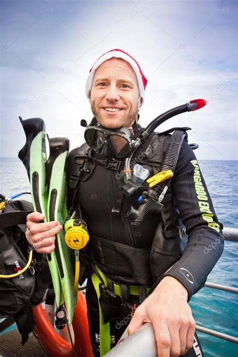 Young Man Wearing Scuba Diving Gear Stock Editorial Photo © Jrstock1