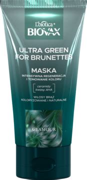 L BIOTICA BIOVAX Glamour Ultra Green for Brunettes maska do włosów