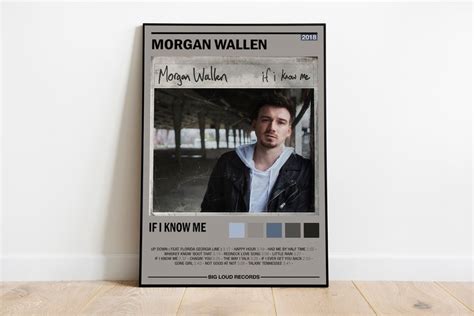 Morgan Wallen Poster Morgan Wallen Album Cover Morgan Wallen Album Wall ...