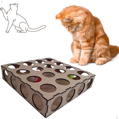 Brinquedo Para Gatos Labirinto Bolinhas E Guizo Playground Gatos