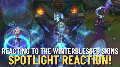 Reacting To The Winterblessed Skin Spotlights League Of Legends