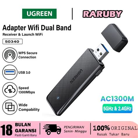 Jual Ugreen Adapter USB Dongle Wifi Wireless Receiver Penangkap Sinyal