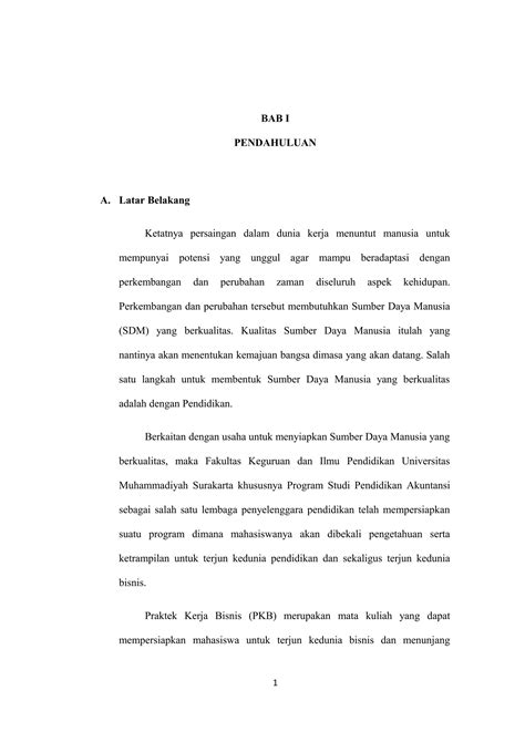 Contoh Laporan Magang Pdf