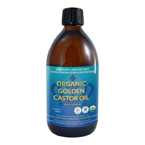 Queen Of The Thrones Organic Golden Castor Oil 500ml 16 9oz 100