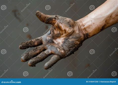 Human Hand With Dirty Skin Dirty Hands Dirty Hands Dirty Hands Stock