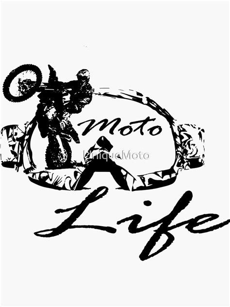 Moto Life Sticker For Sale By Uniquemoto Redbubble