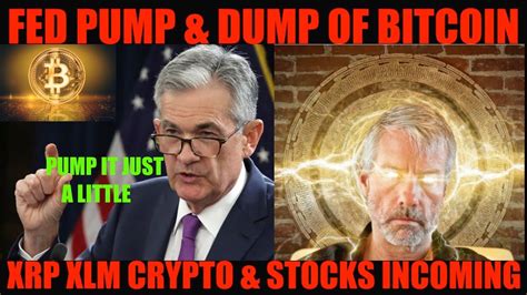 HOLY SH FED PUMP DUMP OF BITCOIN XRP XLM CRYPTO STOCKS INCOMING