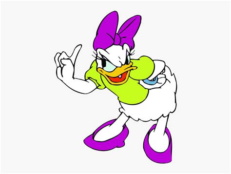 Daisy Duck Angry Face , Free Transparent Clipart - ClipartKey