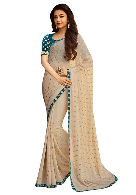 Buy Indian Style Sarees New Arrivals Latest Women's Bollywood Designer Multicolor Georgette ...