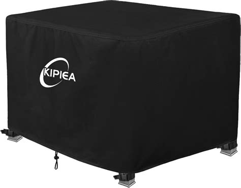 Kipiea Fire Table Covers Waterproof Square Fire Pit Cover Heavy Duty