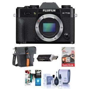 Fujifilm X T10 Mirrorless Body Black With Free Accessory Package