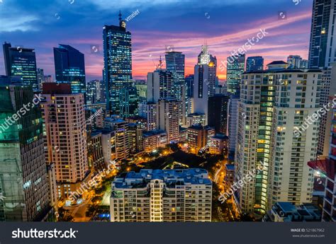 Makati City By Night Hdr Stock Photo 521867962 | Shutterstock