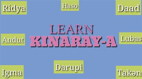 Kinaray A Words Every Beginner Must Know Learn Kinaray A Kinaray A