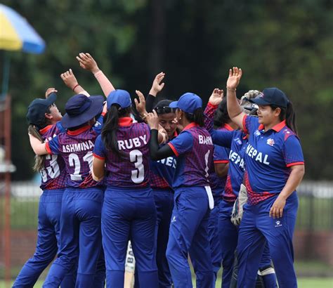 Nepal Clinches Semifinal Spot In ACC Womens Premier Cup Winning Over