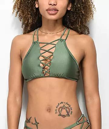 High Neck Bikini Tops Zumiez