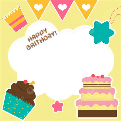 Yellow Cloud White Transparent Yellow Cartoon Birthday Facebook Cloud