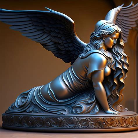 Premium Photo | Fallen Angel statue of angel