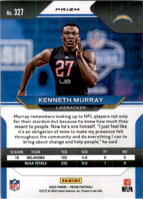 Panini Prizm Prizms Kenneth Murray Ebay