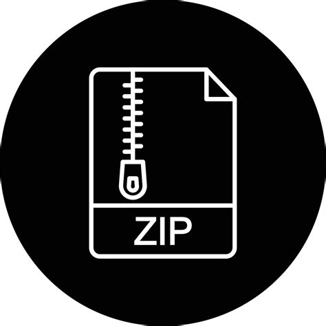 Zip File Vector Icon 33159910 Vector Art At Vecteezy