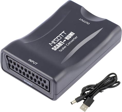 Sunnatch Scart Auf Hdmi Konverter Mit Hdmi Und Scart Kabel M Nnlich