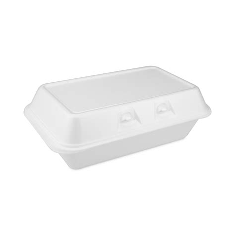 SmartLock Foam Hinged Lid Container Medium 8 75 X 5 5 X 3 White 220