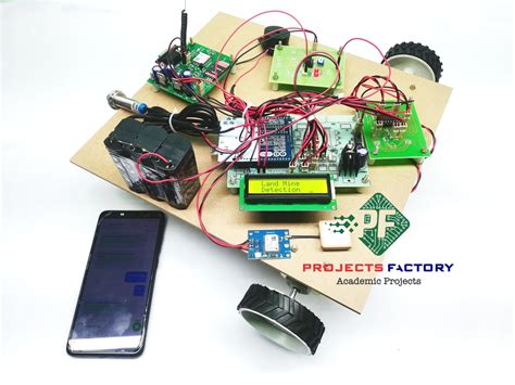 Land Mine Detection Robot Using Gsm Gps