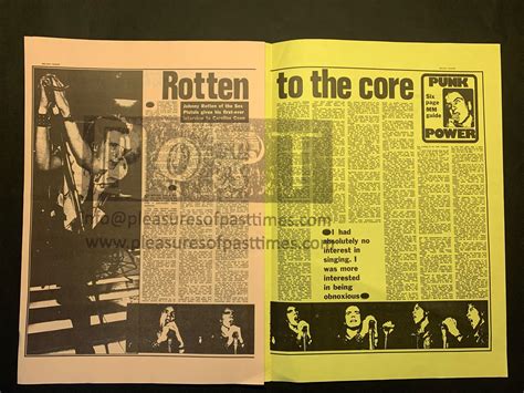 Punk Sex Pistols Anarchy In The Uk Press Book Single Pleasures Of Past Times