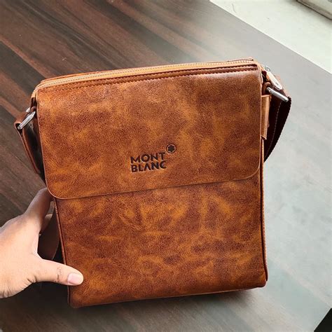 Buy Montblanc Brown Messenger Bag Online