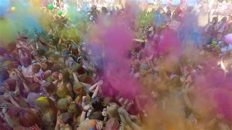 Celebrating Holi Festival 28679970 Stock Video at Vecteezy