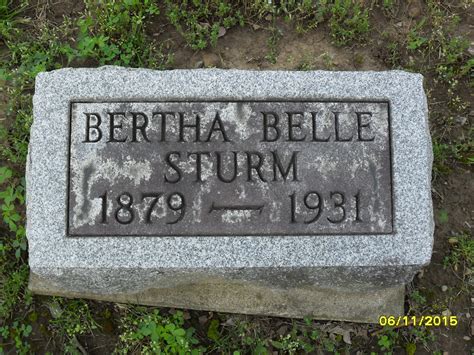 Bertha Belle Russell Sturm Memorial Find A Grave