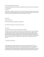 Human Resource Management Final Exam Part H Docx Human Resource