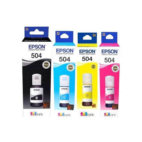 Ripley TINTA EPSON T504 PACK DE 4 COLORES