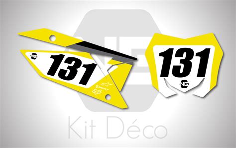 Kit D Co Fond De Plaque Num Ro Suzuki Rm Rmz Strat S Ries