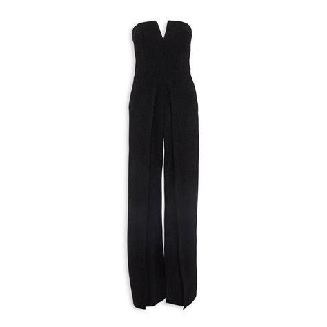 Black Shimmer Wide Leg Jumpsuit 3120547 Truworths