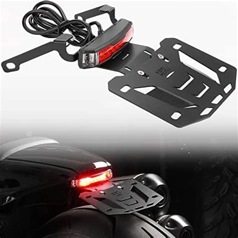 Amazon KEMIMOTO Motorcycle Side Mount License Plate Holder Bracket