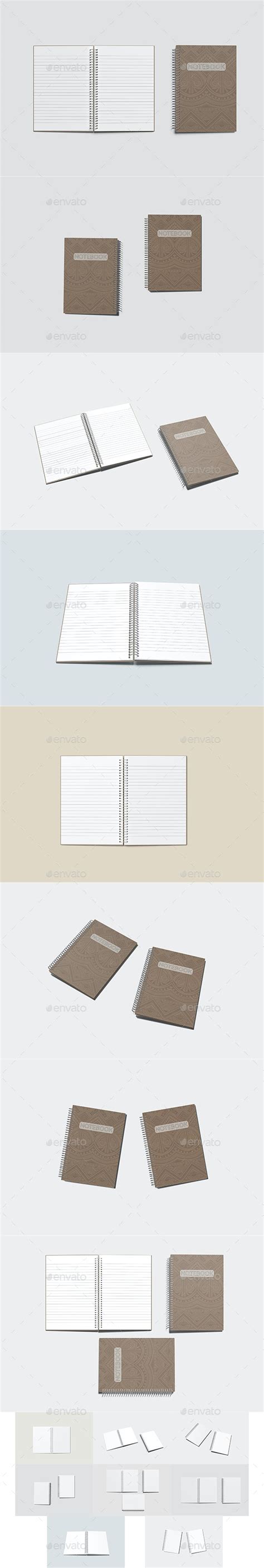 A5 Spiral Notebook Mockup By Rahmatmoscae Graphicriver