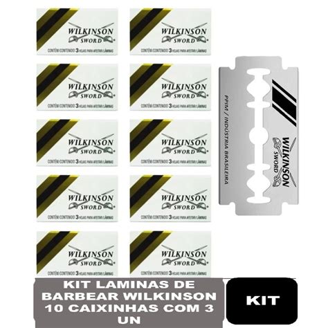 Kit Laminas De Barbear Wilkinson Caixinhas Contendo Un Por