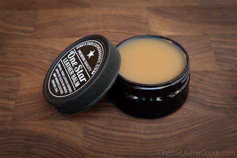 One Star Leather Balm Leather Treatment Leather Oil 2oz Jar