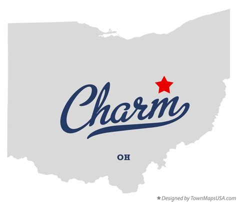 Map of Charm, OH, Ohio