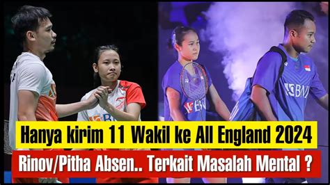 Hanya Kirim Wakil All England Rinov Pitha Absen Terkait