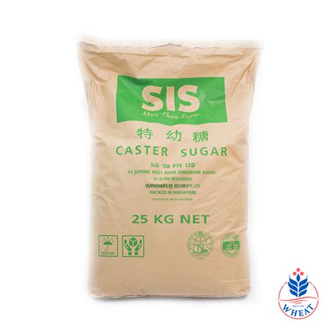 Sis Caster Sugar 25kg Wheat