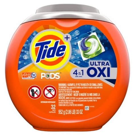 Tide PODS Ultra Oxi Liquid Laundry Detergent Pacs Pack Of 14 14 Pack